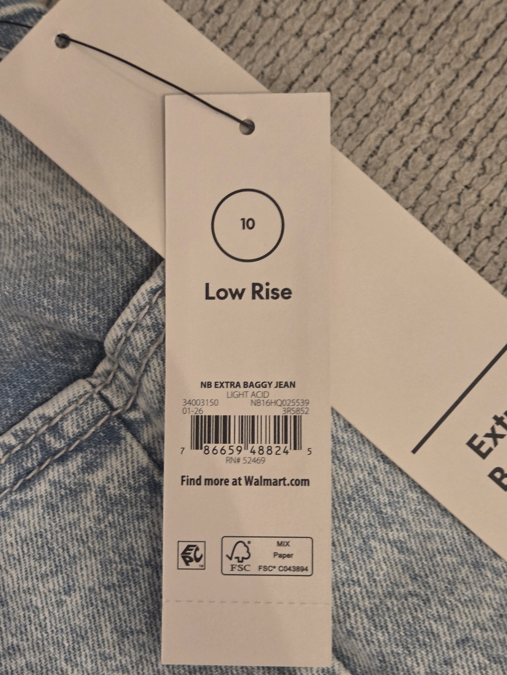 No Boundaries Light Blue Wide Leg Jeans - Picture 5 of 12